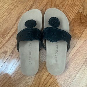 Black comfort style jack rogers